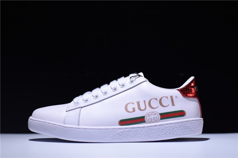 G*u*i ACE EMBROIDERED LOW-TOP SNEAKER WITH LOGO