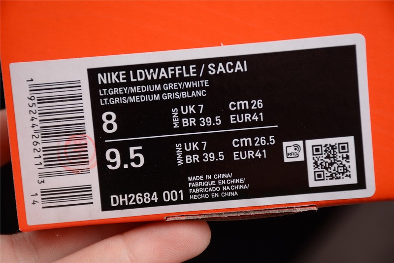 Fragment Design x Sacai x LDWaffle DH2684-001