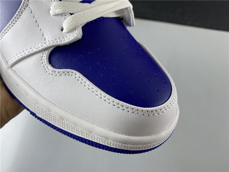 Jordan 1 Mid Royal Blue Laser Orange 554724-131
