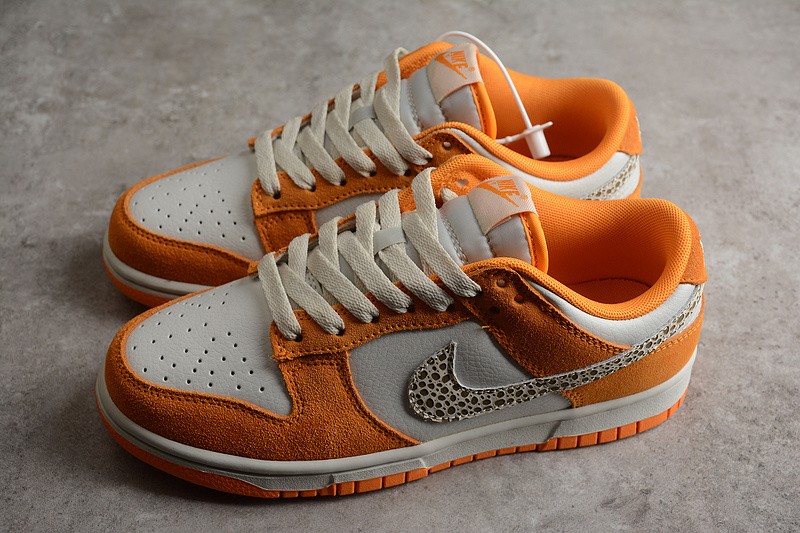 Nike Dunk Low Safari Swoosh Kumquat DR0156-800