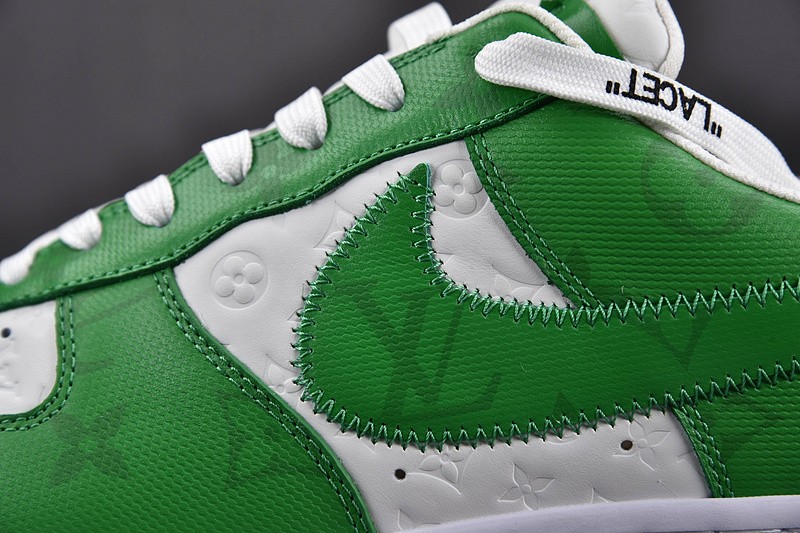 NIKE LOW AIR FORCE 1 X green white