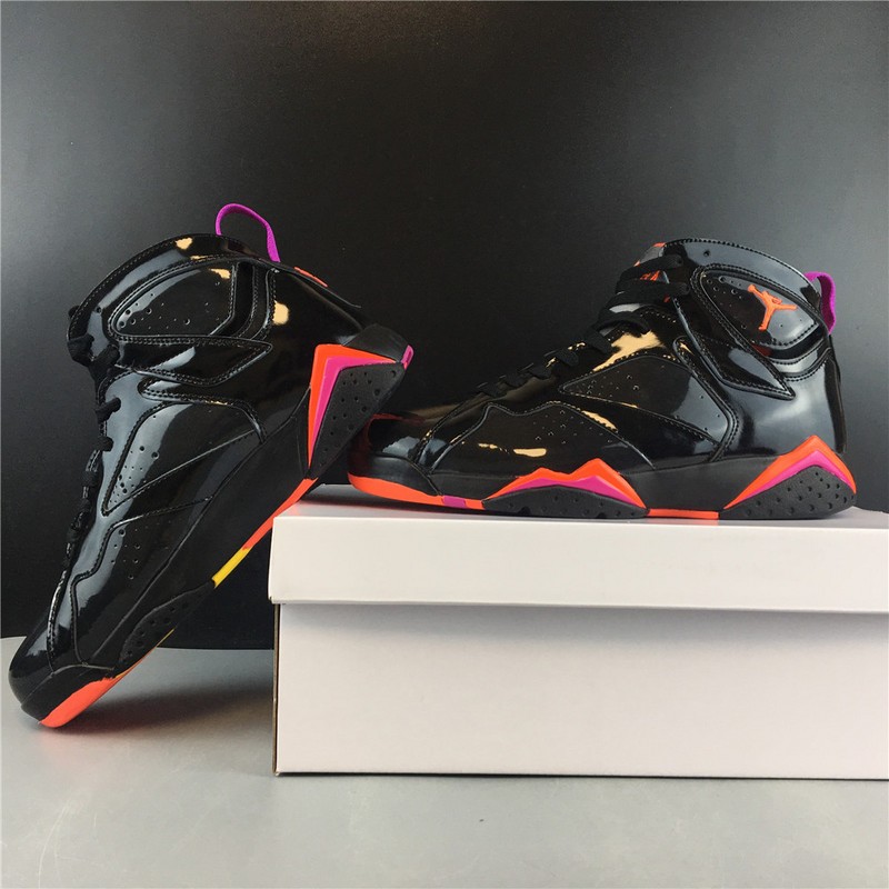 Air Jordan 7 Retro Black Patent Leather 313358-006