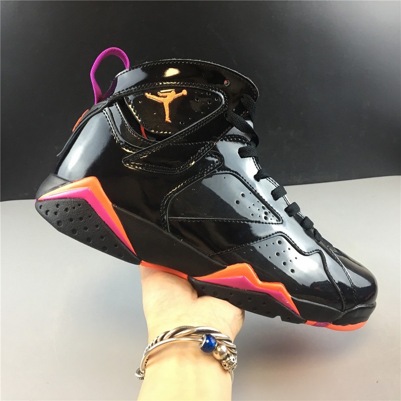 Air Jordan 7 Retro Black Patent Leather 313358-006