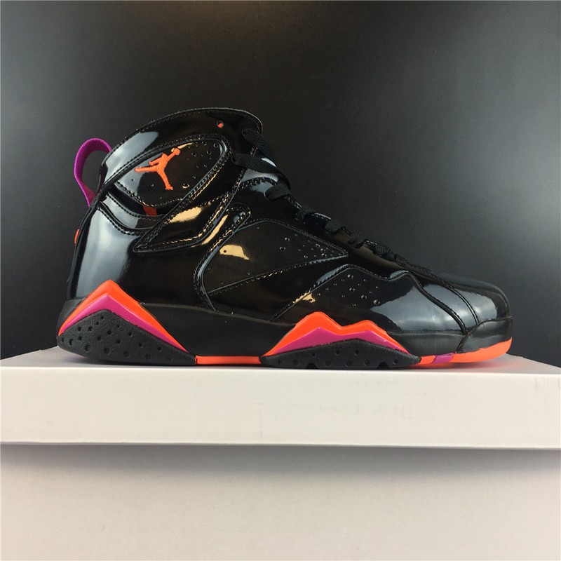 Air Jordan 7 Retro Black Patent Leather 313358-006