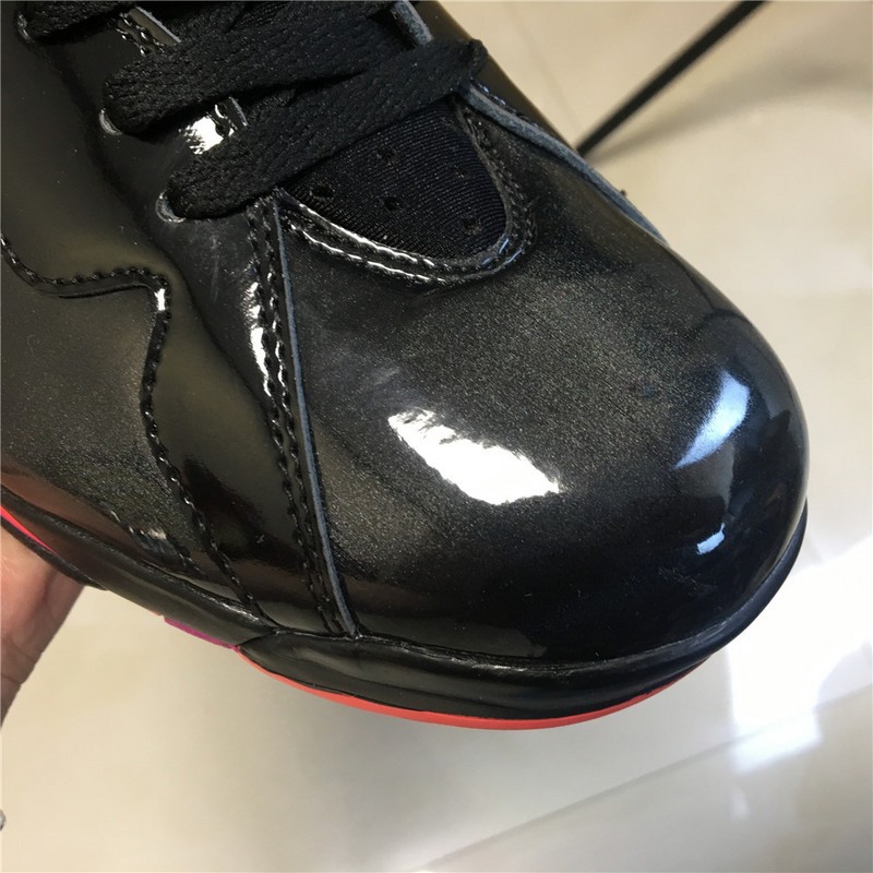 Air Jordan 7 Retro Black Patent Leather 313358-006