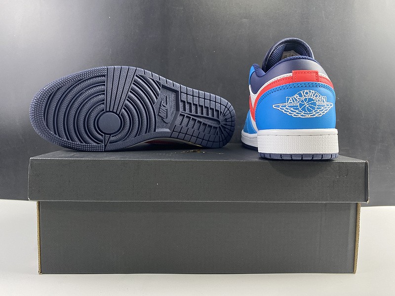 Air Jordan 1 Low Blue Red CV4892-100