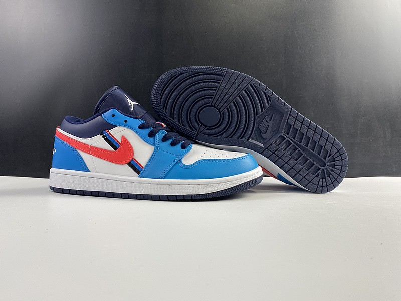 Air Jordan 1 Low Blue Red CV4892-100