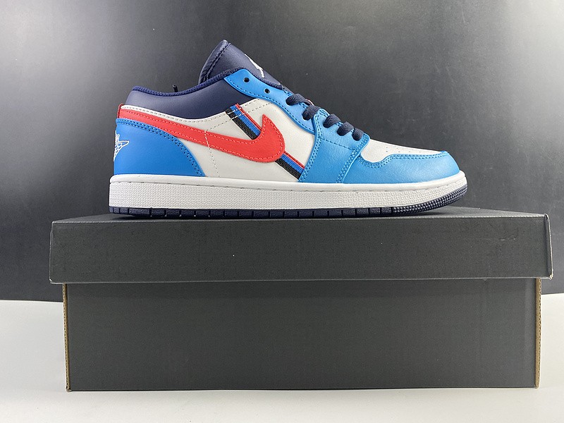 Air Jordan 1 Low Blue Red CV4892-100