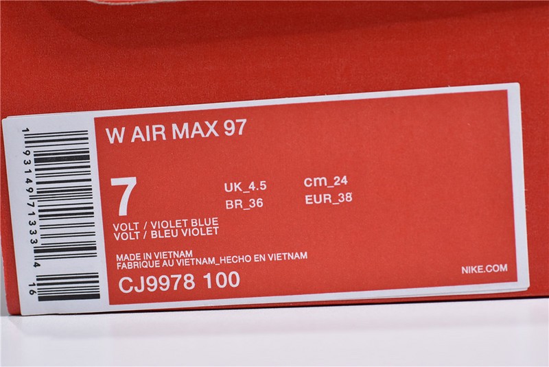 Nike Air Max 97 White Rush Pink Black Volt CJ9978-100