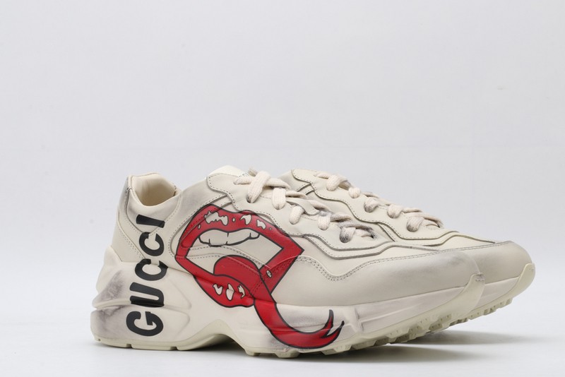 G*u*i* Rhyton Vintage Trainer Sneaker 576965 DRW00 9555