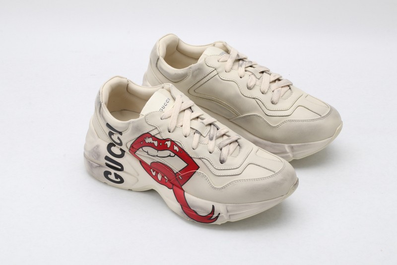 G*u*i* Rhyton Vintage Trainer Sneaker 576965 DRW00 9555