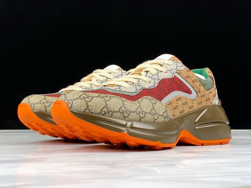 G*u*i* Rhyton Vintage Trainer Sneaker 576969 DRW00 9522