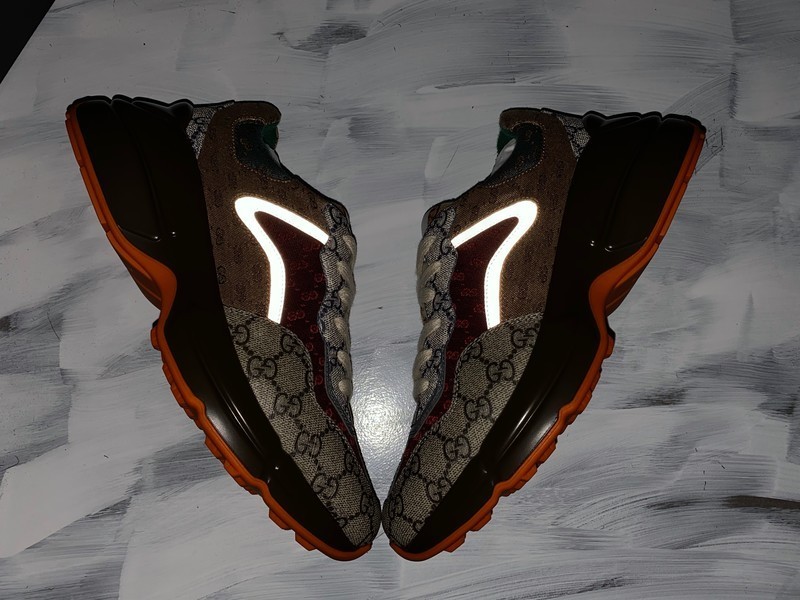 G*u*i* Rhyton Vintage Trainer Sneaker 576969 DRW00 9522