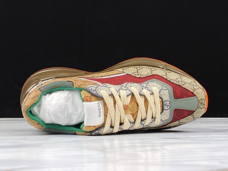 G*u*i* Rhyton Vintage Trainer Sneaker 576969 DRW00 9522