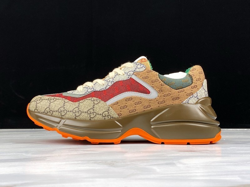 G*u*i* Rhyton Vintage Trainer Sneaker 576969 DRW00 9522