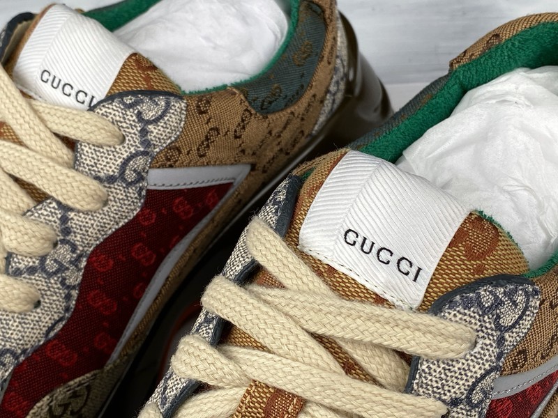 G*u*i* Rhyton Vintage Trainer Sneaker 576969 DRW00 9522