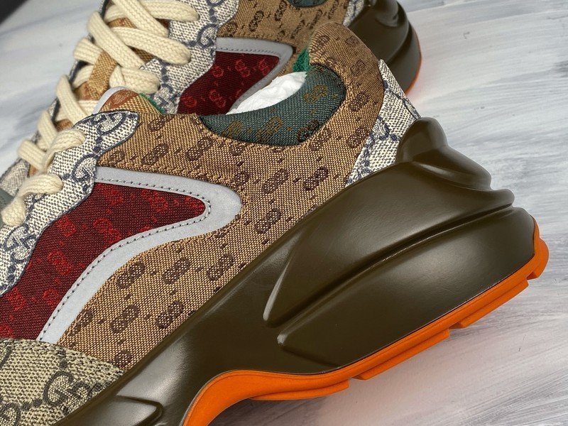 G*u*i* Rhyton Vintage Trainer Sneaker 576969 DRW00 9522