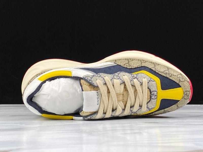 G*u*i* Rhyton Vintage Trainer Sneaker 576965 DRW00 9522