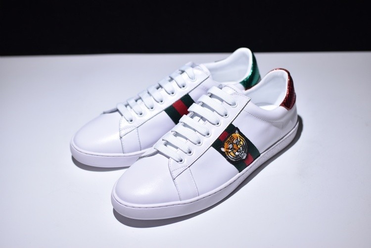 G*u*i* Ace Embroidered Low-Top Sneaker with TIGER MENS