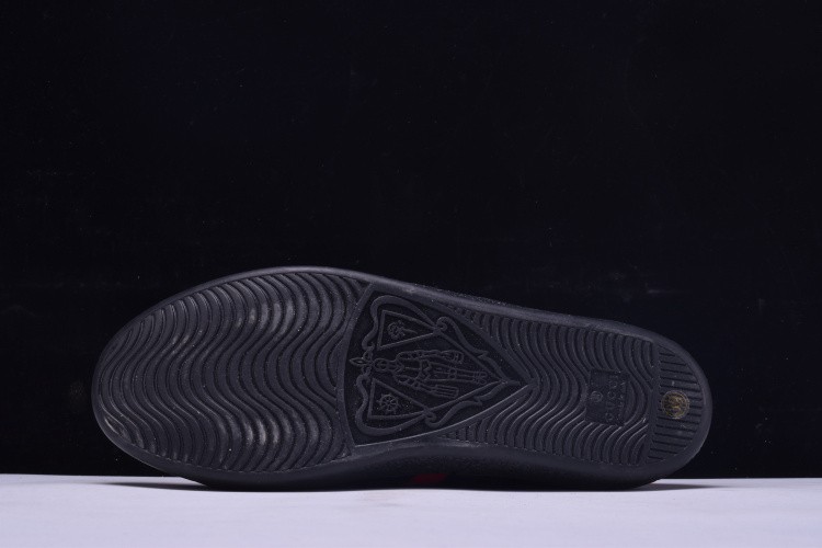 G*u*i* Ace Embroidered Low-Top Sneaker black with bee mens 431942-A38G0