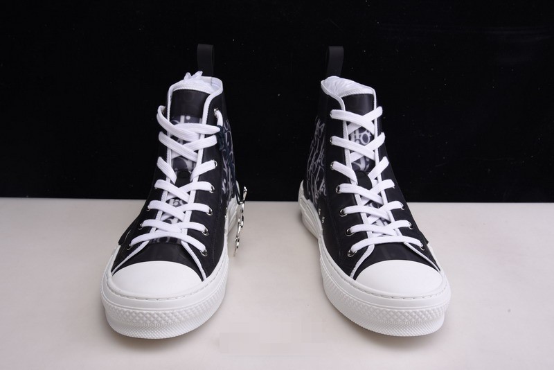 B23 Oblique High Top Sneakers black white T00480H050