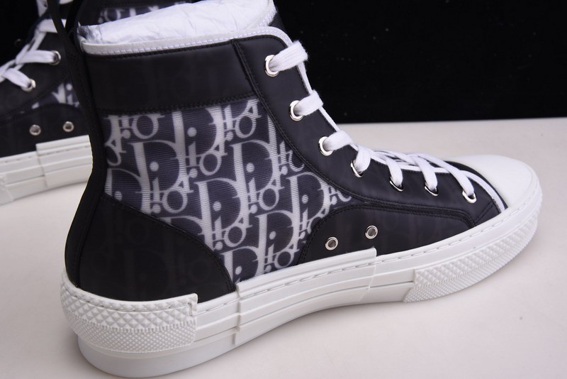 B23 Oblique High Top Sneakers black white T00480H050