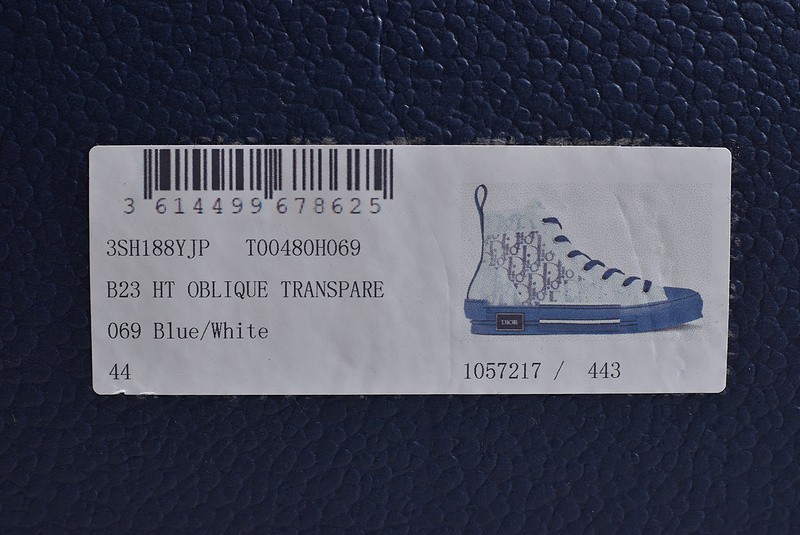 B23 Oblique High Top Sneakers bule T00480H069