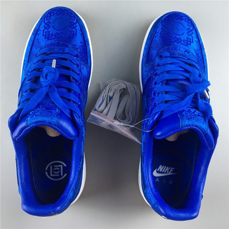 CLOT Nike Air Force 1 Blue Silk CJ5290-400