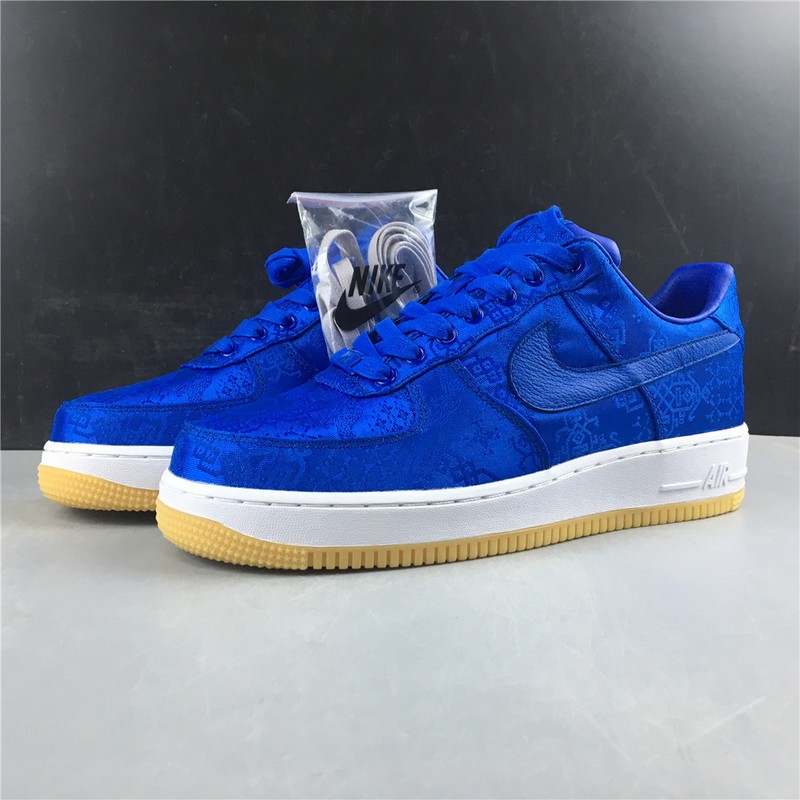 CLOT Nike Air Force 1 Blue Silk CJ5290-400