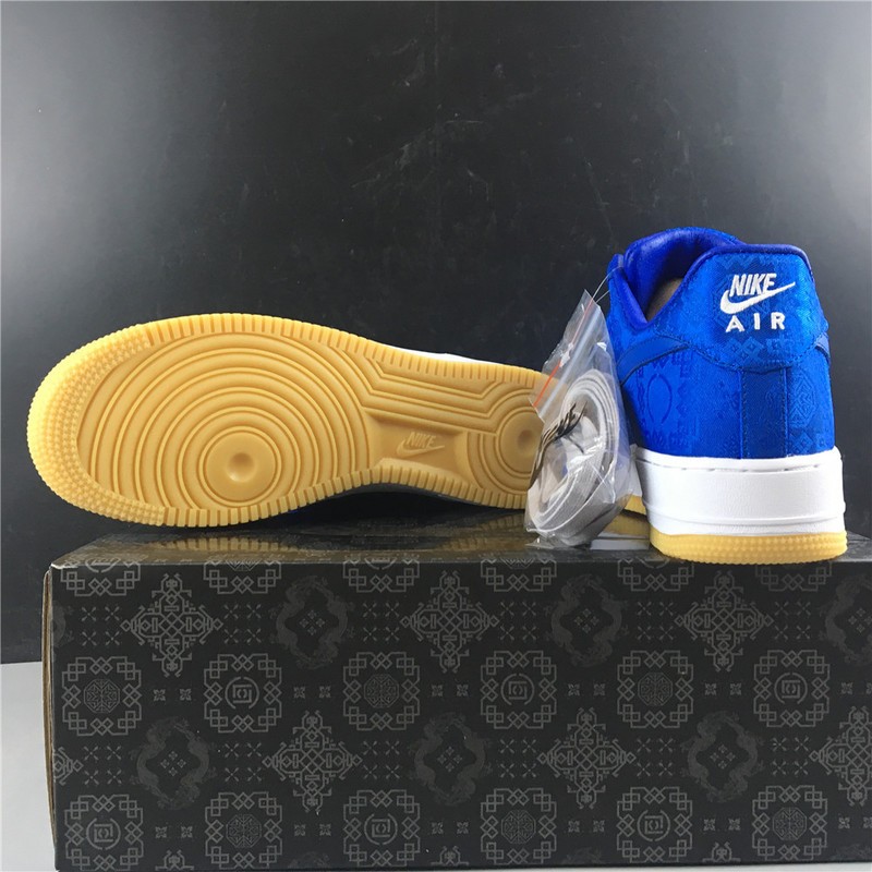 CLOT Nike Air Force 1 Blue Silk CJ5290-400