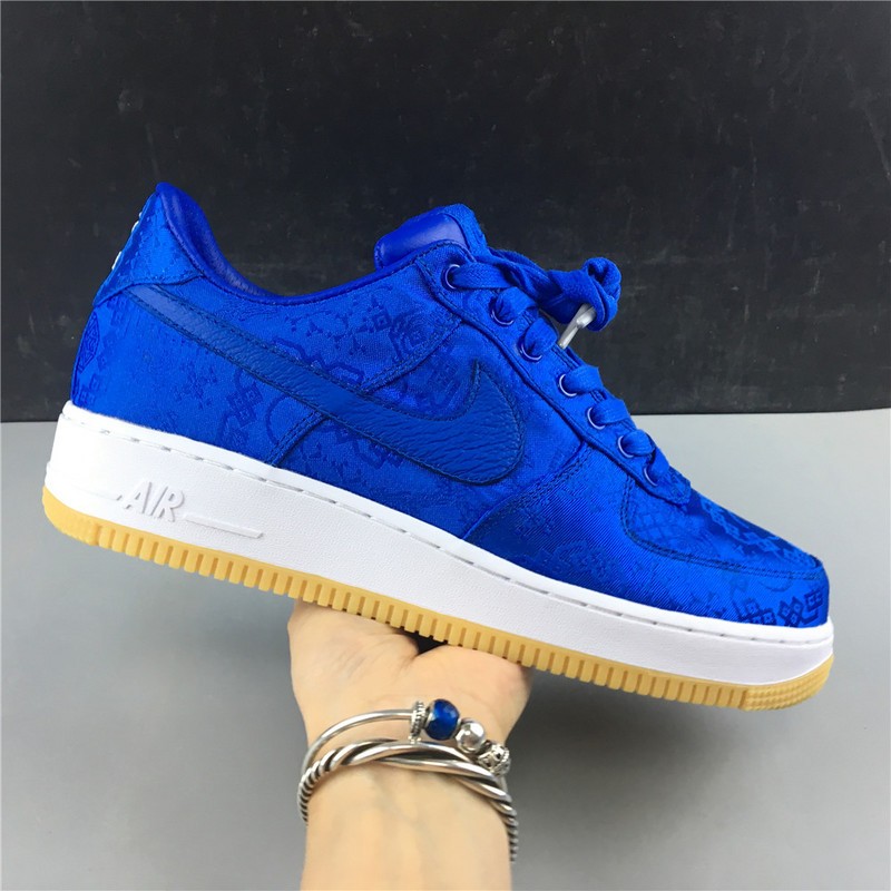 CLOT Nike Air Force 1 Blue Silk CJ5290-400