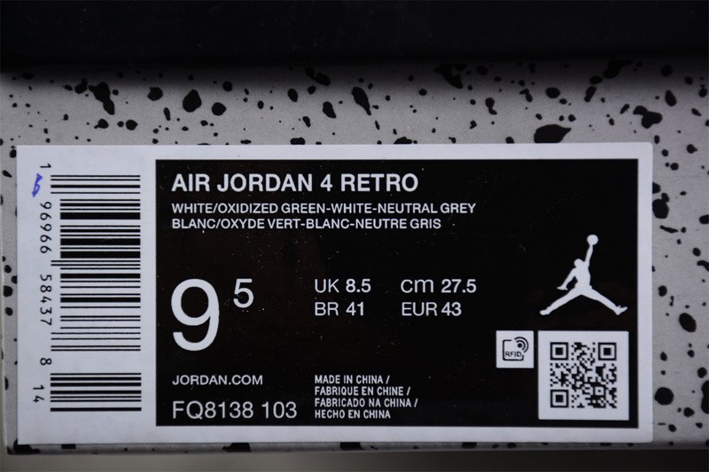 Air Jordan 4 "Oxidized Green" FQ8138-103
