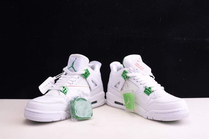 Air Jordan 4 Retro “Pure Money” white green CT8527-113