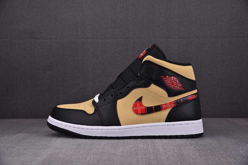 Air Jordan 1 Mid Tartan Swoosh DZ5329-001