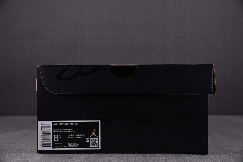 Air Jordan 1 Mid Tartan Swoosh DZ5329-001