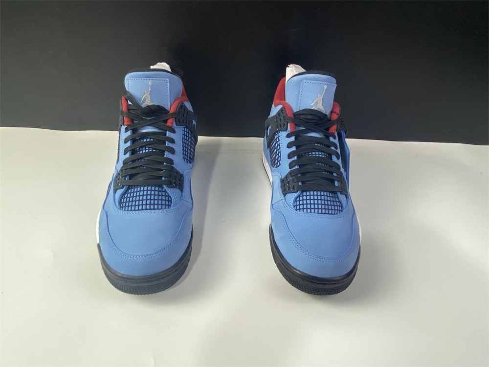 Travis Scott x Air Jordan 4 “Houston Oilers”  University Blue 308497-406