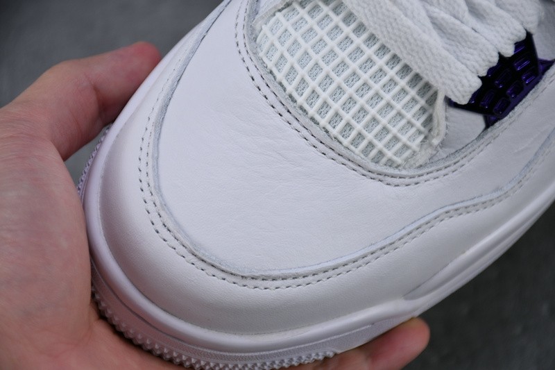 Air Jordan 4 Retro “Pure Money” white purple CT8527-115