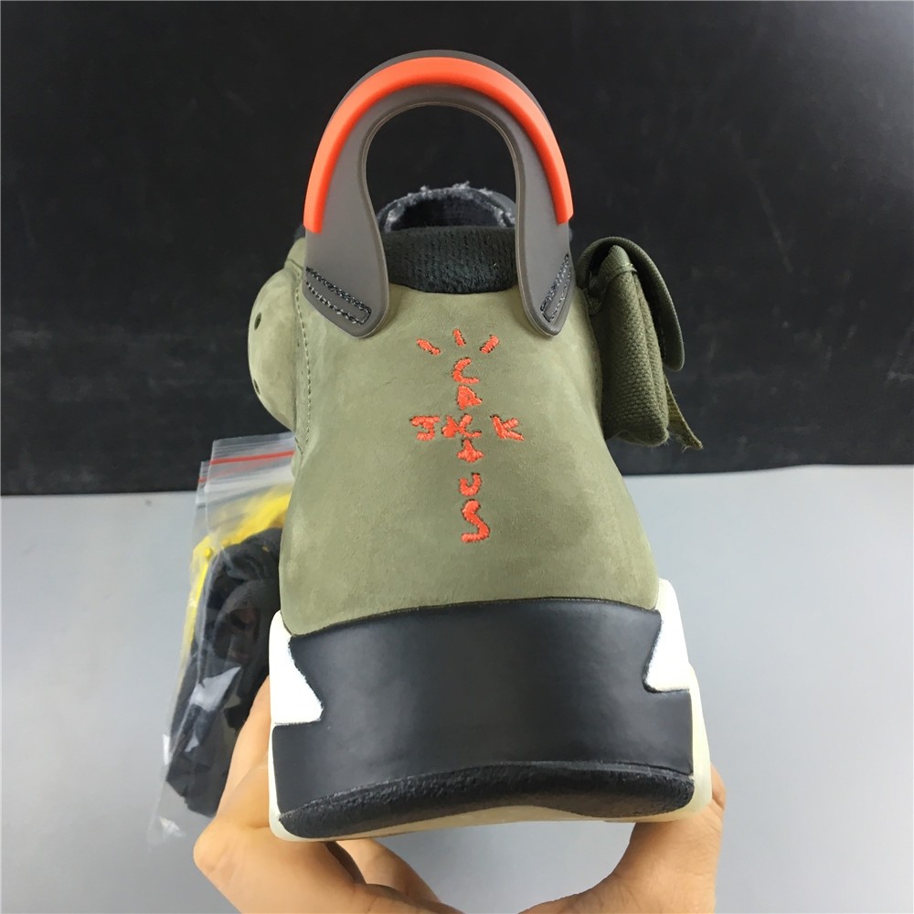 Travis Scott Air Jordan 6 Medium Olive Cactus Jack CN1084-200