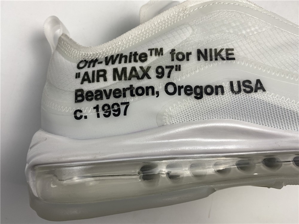Off White X Air Max 97 The Ten White Cone Ice Blue AJ4585-100