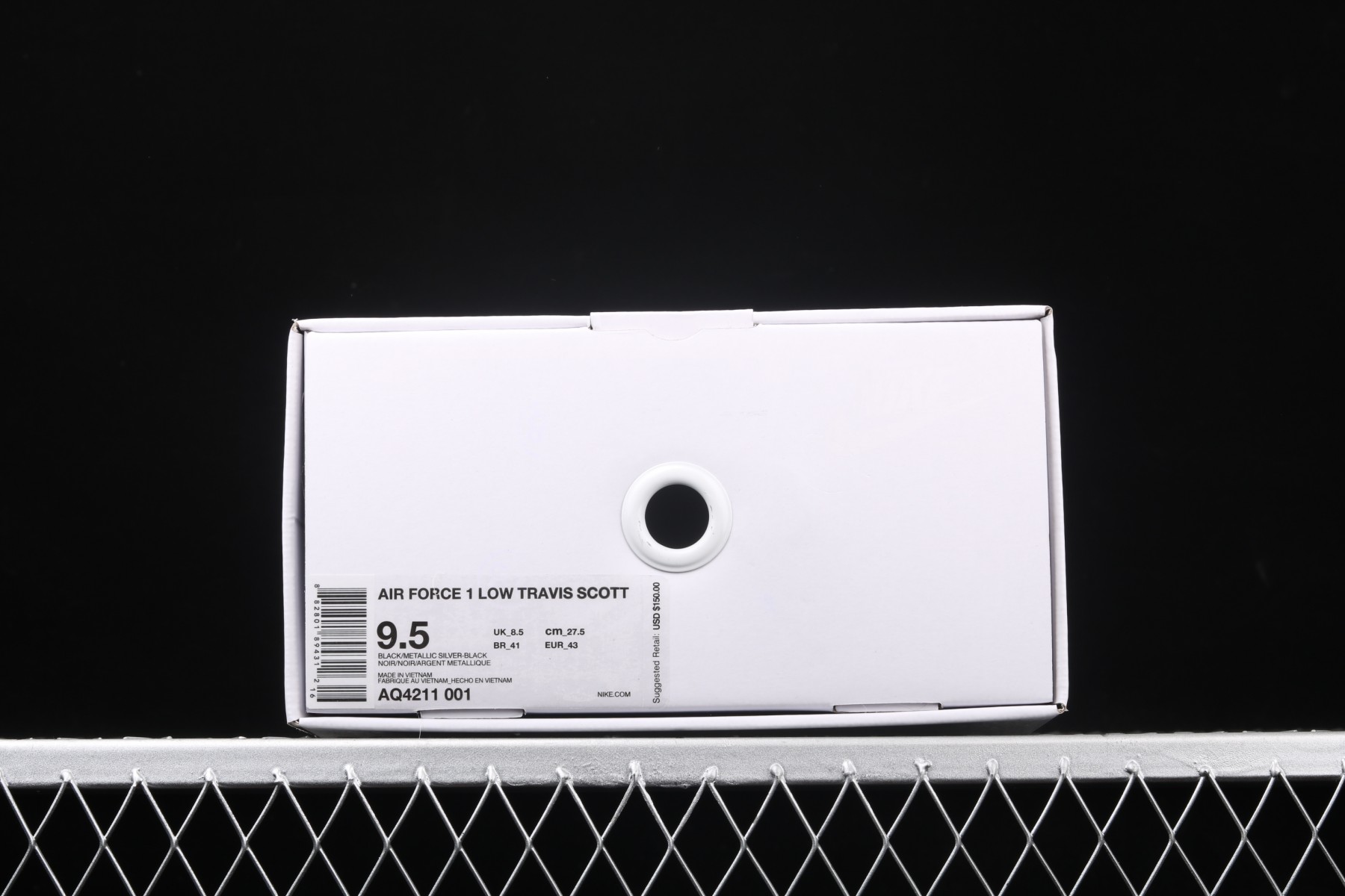 Travis Scott Nike Air Force 1 BLACK AQ4211-001