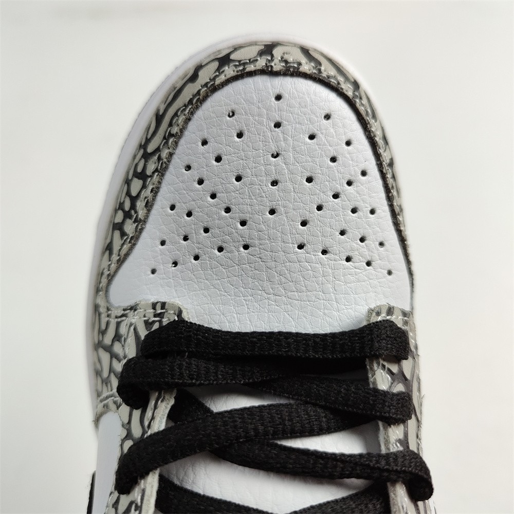 Nike SB Dunk Low Black Burst Print White Blue CU1727-106