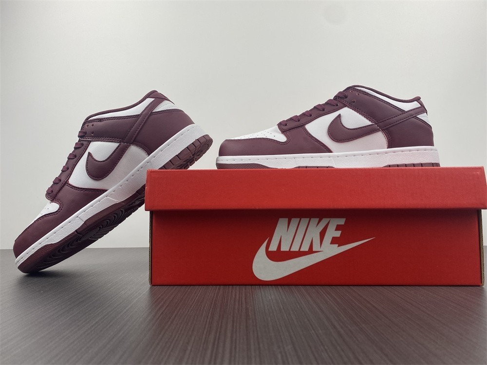 2021 New Nike Dunk Low “Bordeaux” White/Bordeaux J DD1503-108