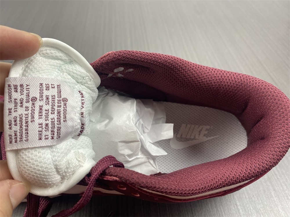 2021 New Nike Dunk Low “Bordeaux” White/Bordeaux J DD1503-108