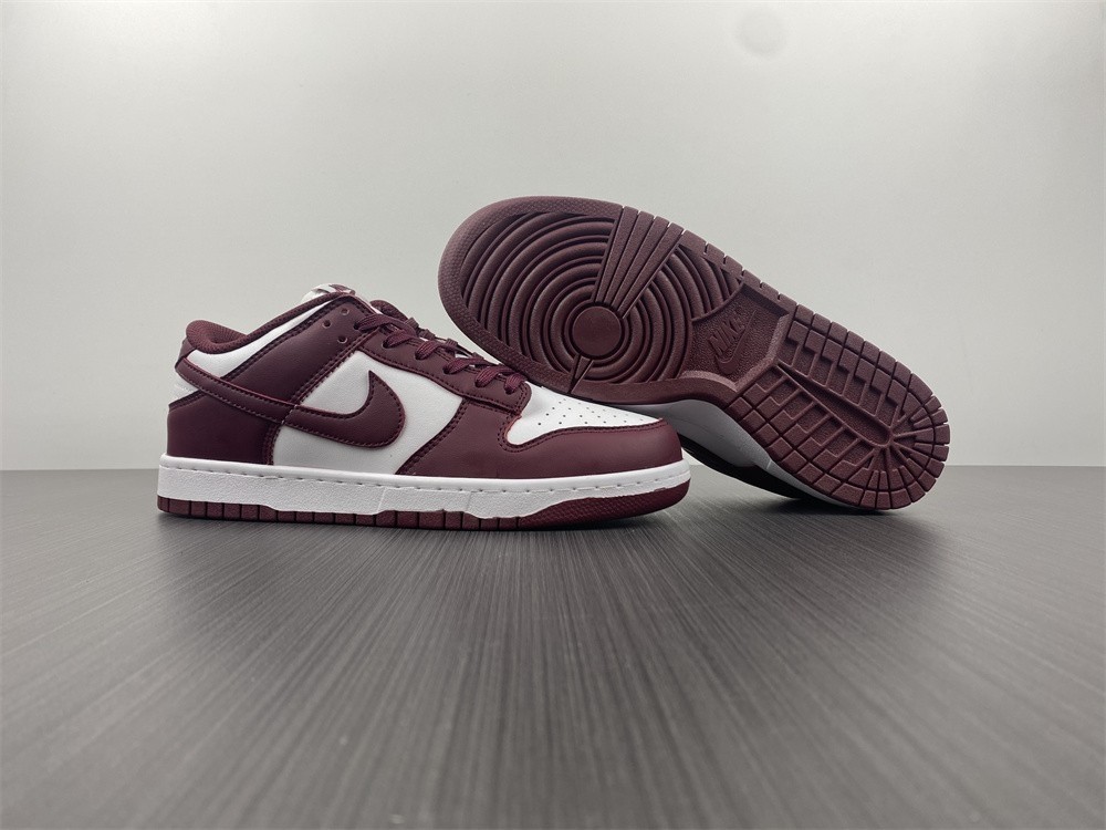 2021 New Nike Dunk Low “Bordeaux” White/Bordeaux J DD1503-108