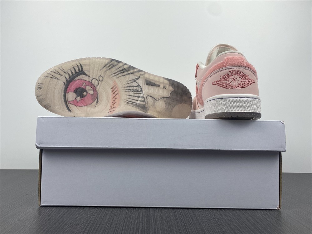 Air Jordan 1 Low White Pink Grey - DM5443-666