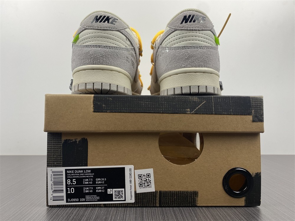 Nike Dunk Low Off-White Lot 39 - DJ0950-109
