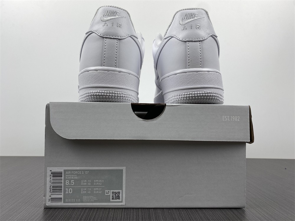 Nike Air Force 1 07 All Triple White Classic  Shoes Sneakers AF1 315122-111