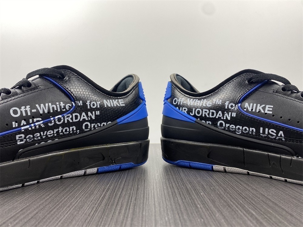 Off-White Air Jordan 2 Black Blue DJ4375-004