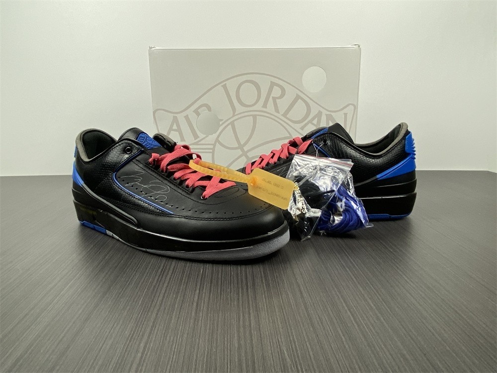 Off-White Air Jordan 2 Black Blue DJ4375-004