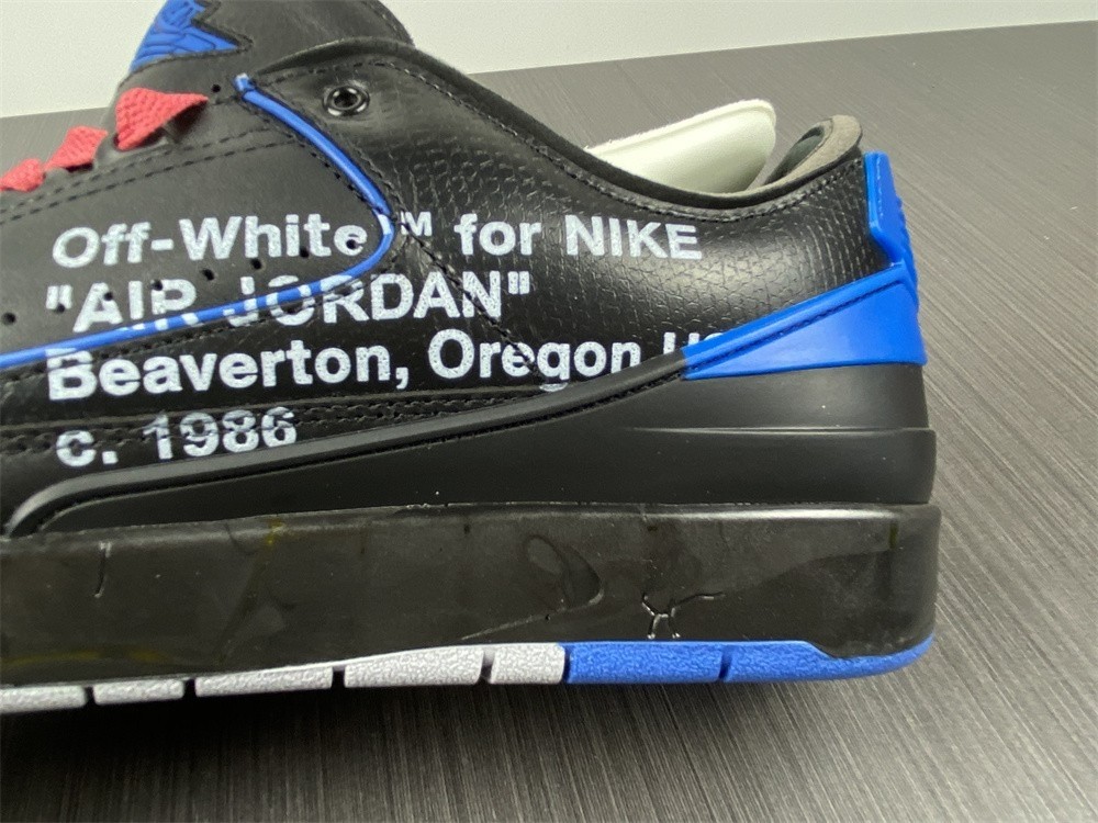 Off-White Air Jordan 2 Black Blue DJ4375-004